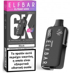 Elf Bar EB6000 Black 6000...